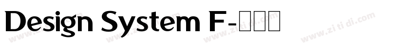 Design System F字体转换